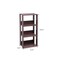 IRIS USA 3 Shelf Open wood toned Shelving Rack Unit, Brown/Light Brown